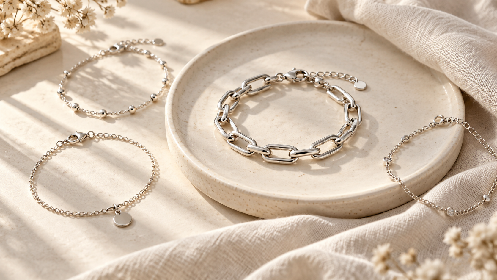 Pulseras de eslabones: cómo elegirlas y combinarlas