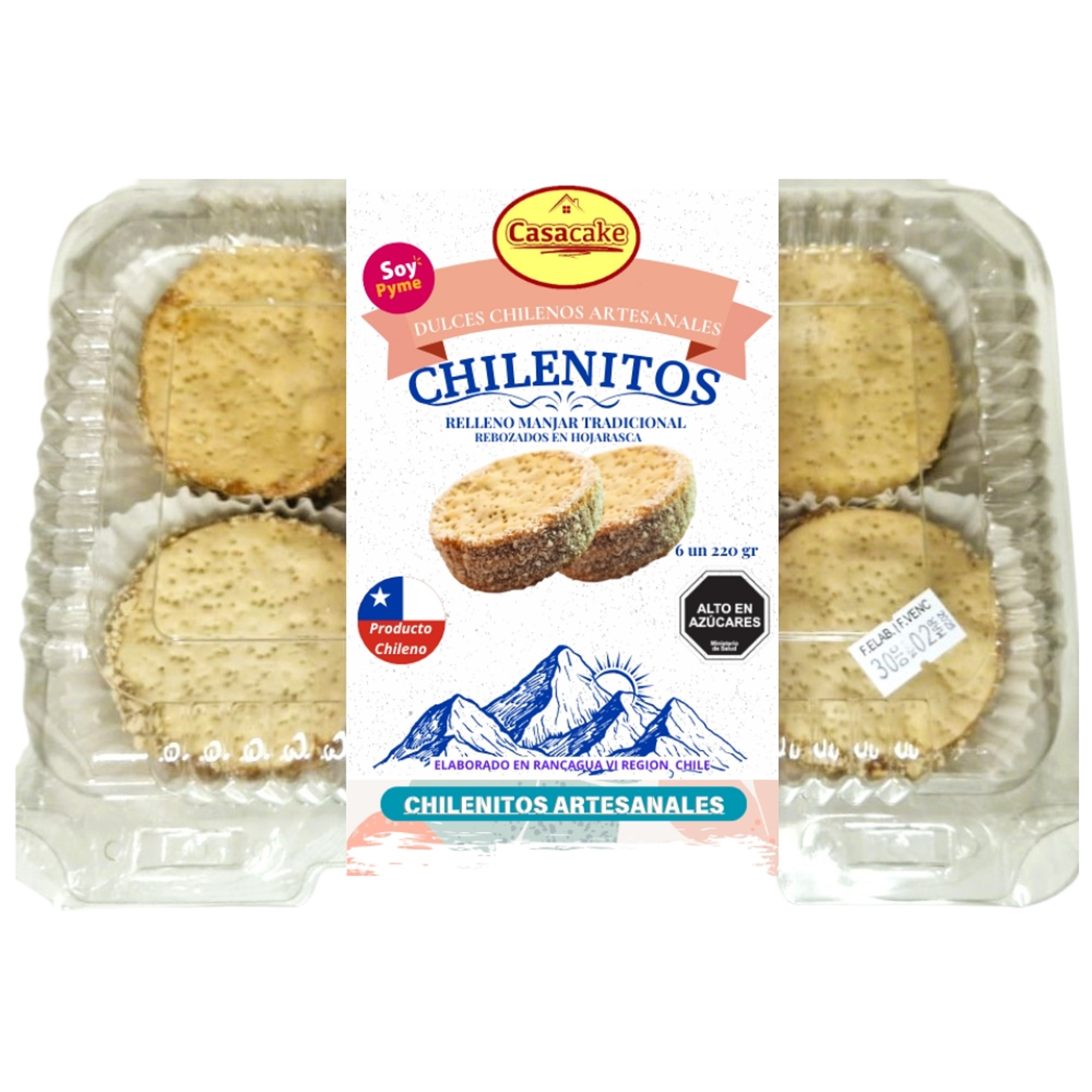 CHILENOS RELLENOS MANJAR 6 UN-