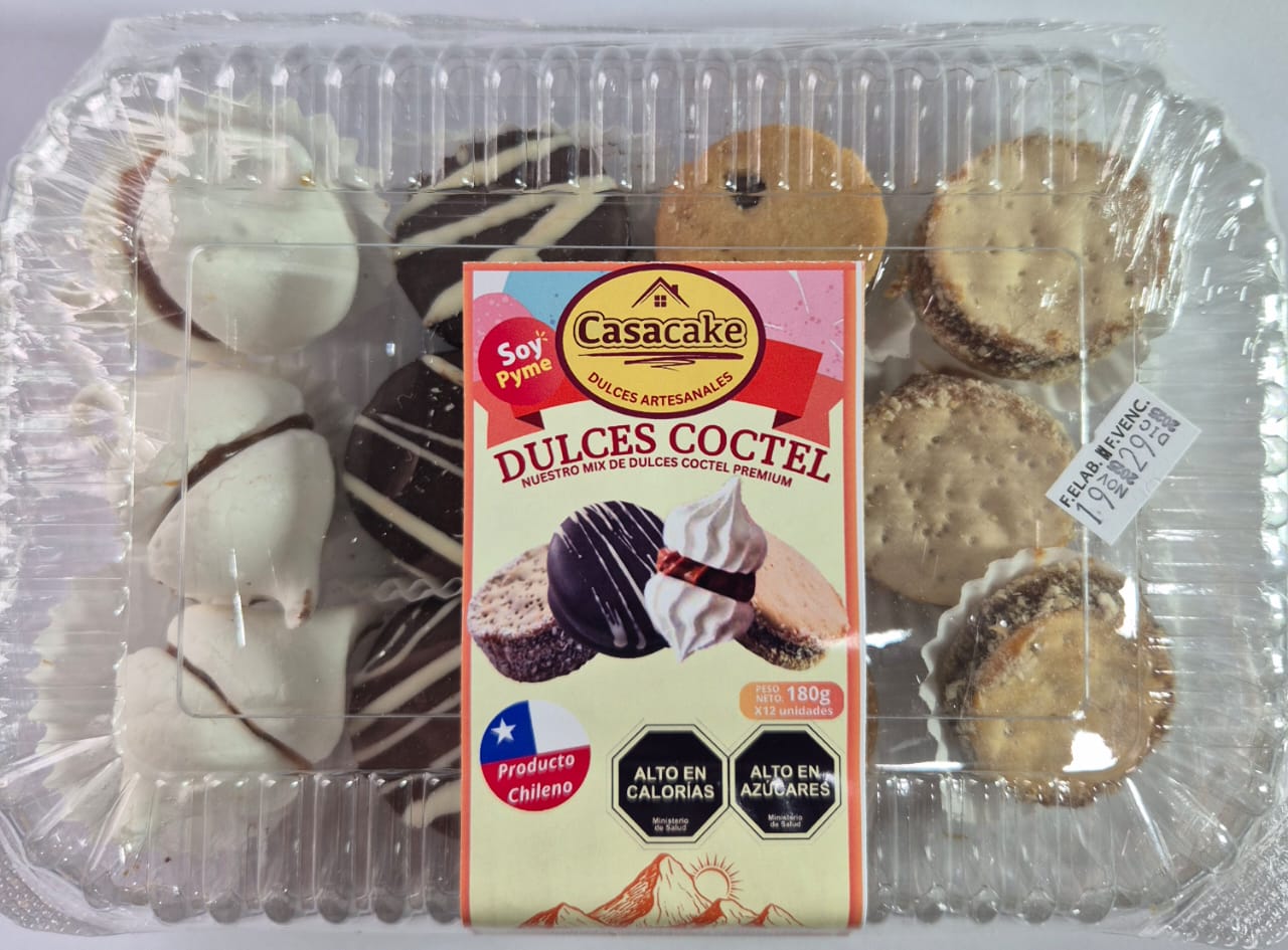 DULCES CHILENOS COCTEL RELLENOS MANJAR 12 UN