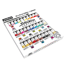 Set pintura acrílica Pebeo 30 colores 20ml.