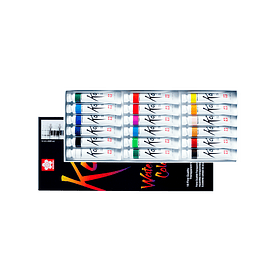 Set Acuarela en tubo Fine Quality Sakura Koi 18 colores 12ml.