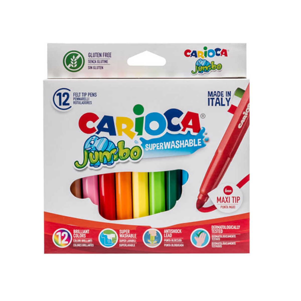 Carioca Joy - Rotuladores de colores, caja de 6 colores