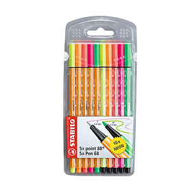 Set Stabilo Point 88 + Pen 68 Neón