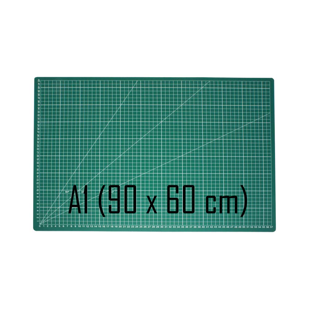Base de Corte A1 90X60cm con gráfica y ángulos color Verde