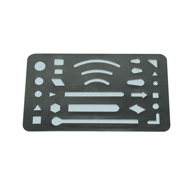 Plantilla de Borrar Metálica 