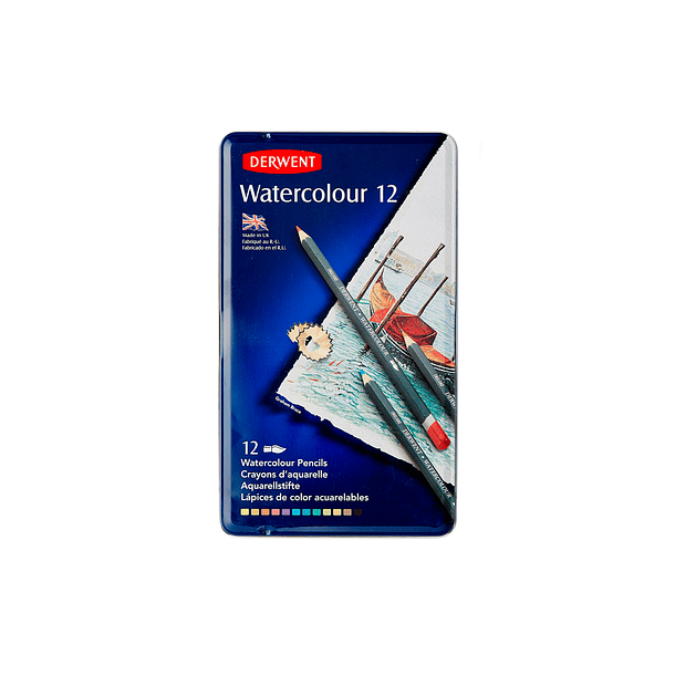 Lapices de Colores Acuarelables Watercolour Set 12 