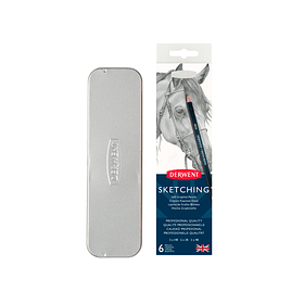 Lápices Grafito Blandos Derwent Set 6 