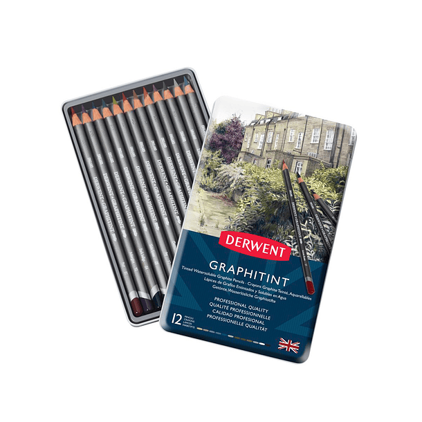 Lápices Grafito Colores Graphitint Derwent Set 12 