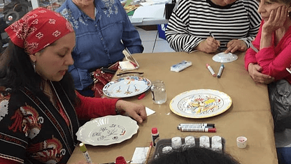 Workshop pintura en loza