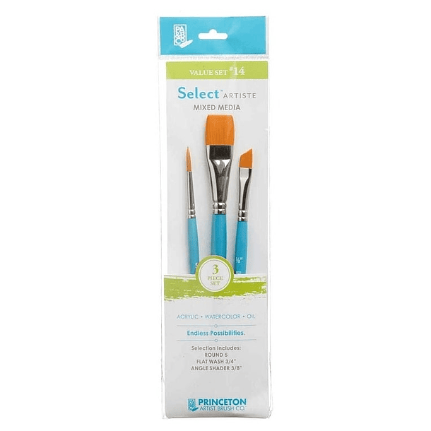 Set de pinceles 3un Select Artiste Value # 14 