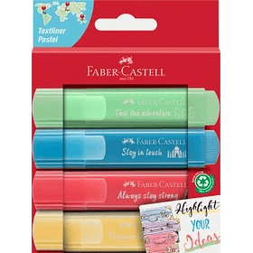 Destacador 46 Pastel Edición Viajes cartón x4 