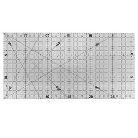 Regla Patchwork Quilting 60x15cm con ángulos 30-45-60 grados