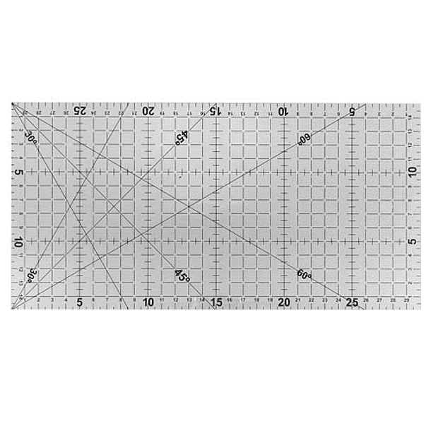 Regla Patchwork Quilting 60x15cm con ángulos 30-45-60 grados 