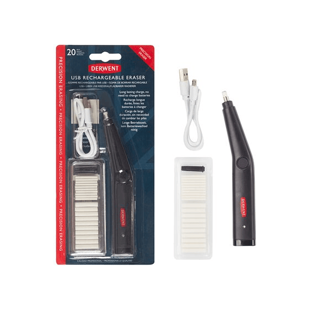 Goma De Borrar Eléctrica Derwent Recargable USB 