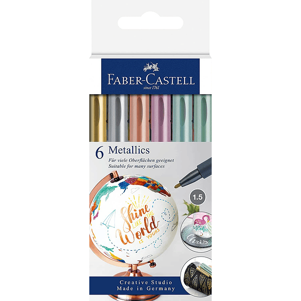 Marcadores Metalicos Creative Studio x6 Colores 1