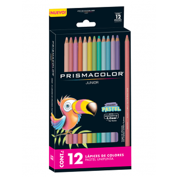 Lápices de Colores Prismacolor Junior Set 12 Pasteles 1