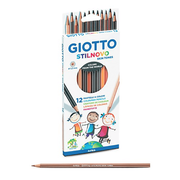 Lápiz Giotto Stilnovo Skin Tones x 12 colores  
