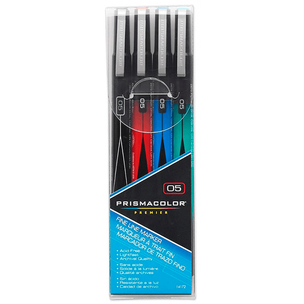 Tiralíneas Prismacolor Premier 05 Set 4 Colores 
