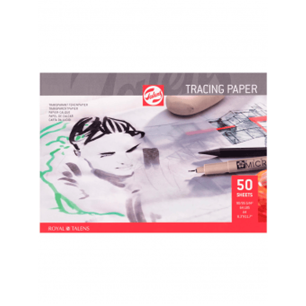Block Papel Para Trazar Talens 90gr A4 50hjs 1