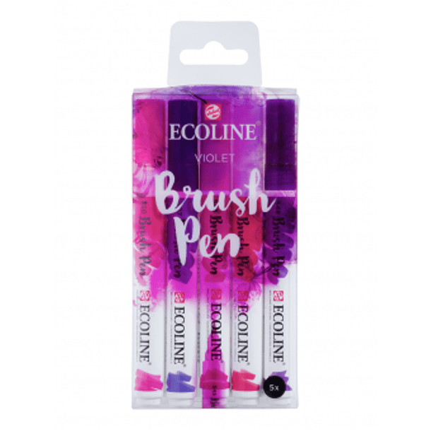 Marcadores Acuarela Ecoline Set 5 Violeta 4
