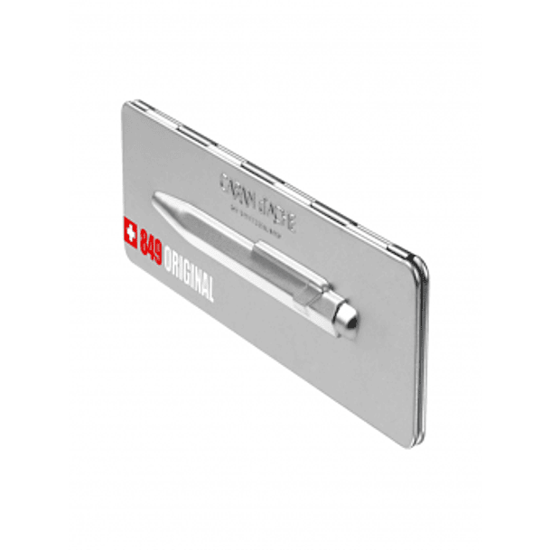 Bolígrafo Caran D Ache 849 Plateado (Original) 5