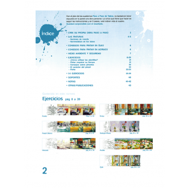 Cuaderno Paso a Paso para Óleo y Acrílico con Plantillas Talens 2