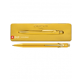 Bolígrafo Caran D Ache 849 Dorado (Goldbar)