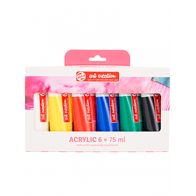 Acrílicos Art Creation Set 6 Colores Básicos 75ml