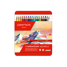 Lápices Acuarela Supracolor Caran D Ache Set 18