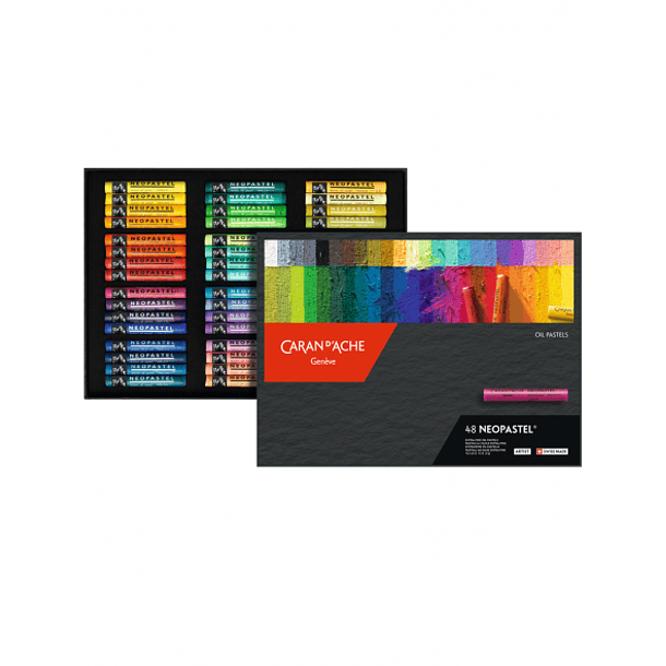 Pasteles al Óleo Extra Finos Neopastel Caran D Ache Set 48 Colores 