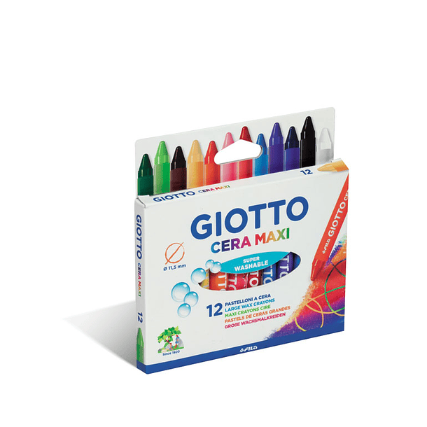Crayón Giotto Cera Maxi x 12 colores 1