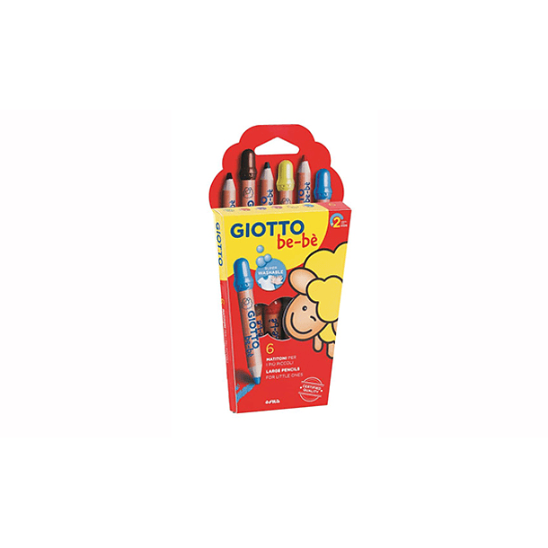 Lápiz Giotto Bebé x 6 Colores  1