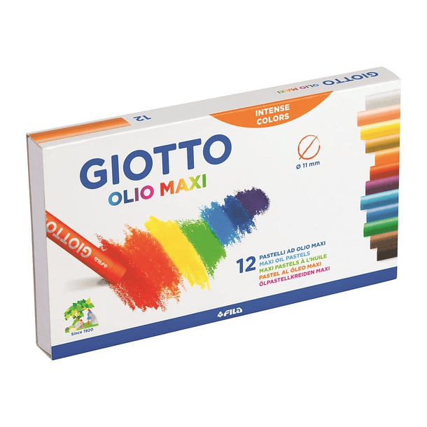 Pastel Graso Giotto Olio x 12 Colores  1