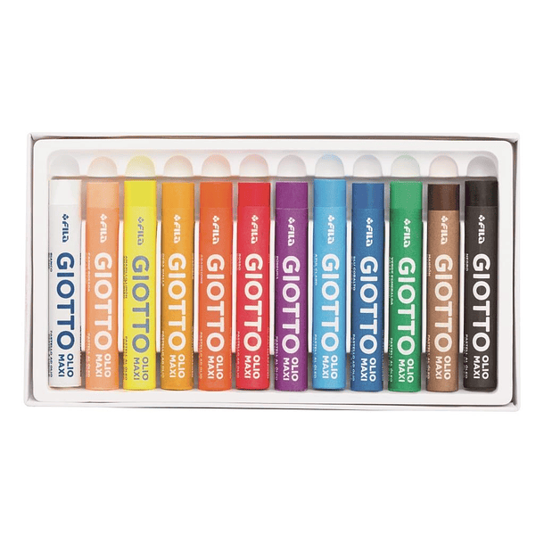 Pastel Graso Giotto Olio x 12 Colores  2