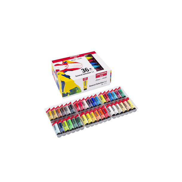 Acrílico Amsterdam Set 36 Colores 20ml Selección General 1
