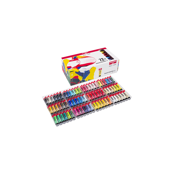 Acrílico Amsterdam Set 72 Colores 20ml Selección General 1