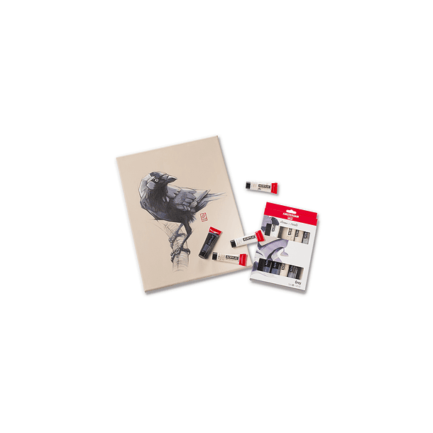 Acrílico Amsterdam Set 12 Colores 20ml Grises 5