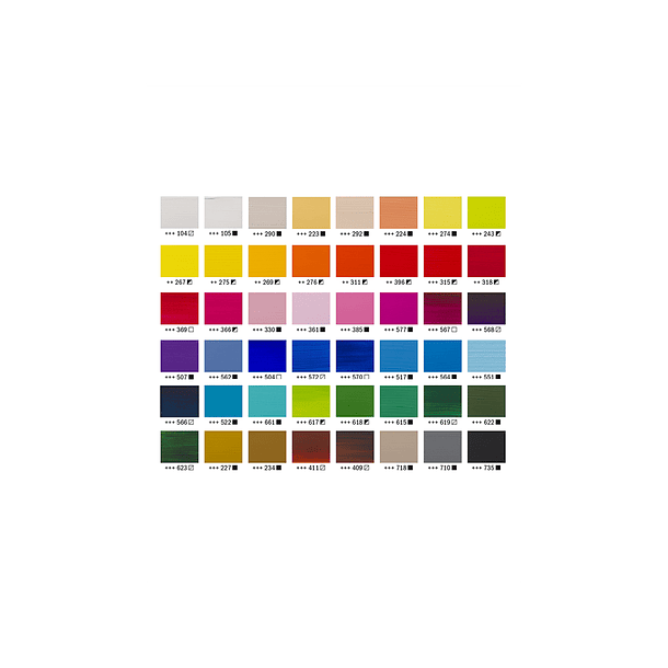 Acrílico Amsterdam Set 48 Colores 20ml Selección General 4