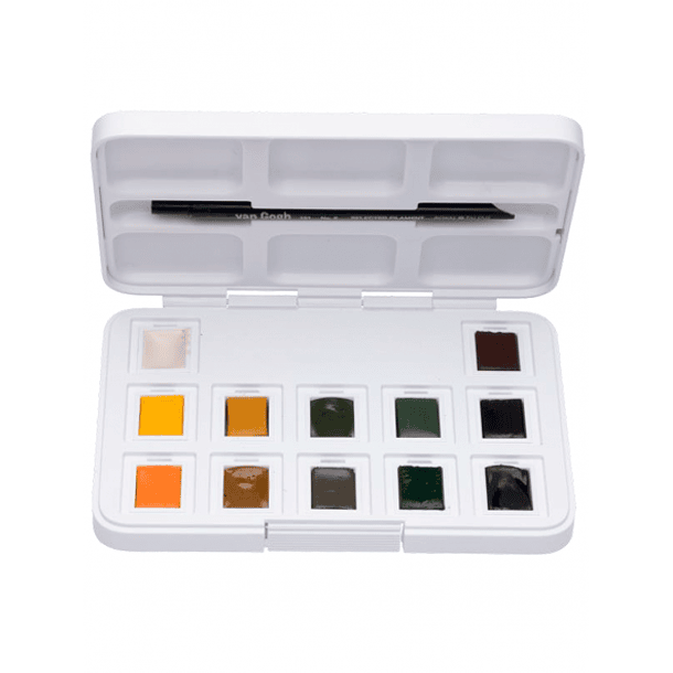 Acuarela en Pastillas Van Gogh Set 12 Tonos Naturales 1