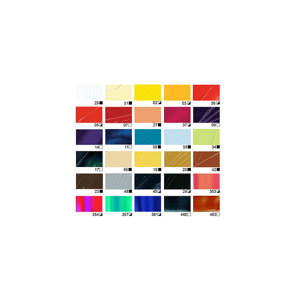 Set pintura oleo Pebeo 30 colores 20ml. 2