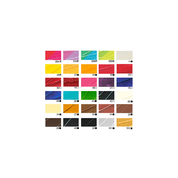 Set pintura acrílica Pebeo 30 colores 20ml. 3