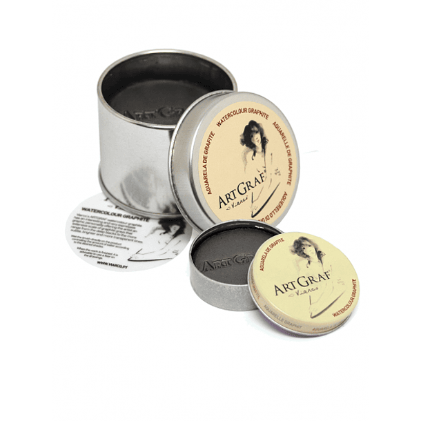 Pastilla Grafito Acuarelable ArtGraf Viarco Caja Metálica 60 1