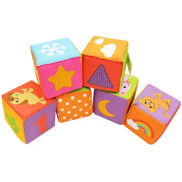 Cubos de Genero 8cm 6 piezas. 