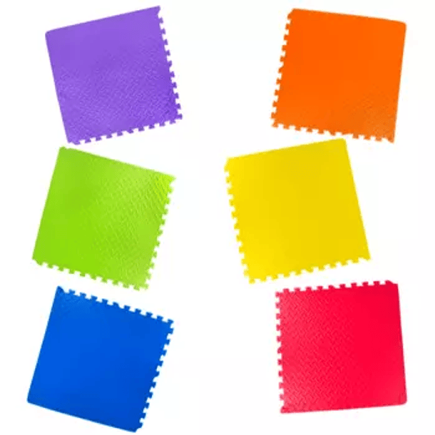 Piso Goma Eva Textura 60x60 6un 