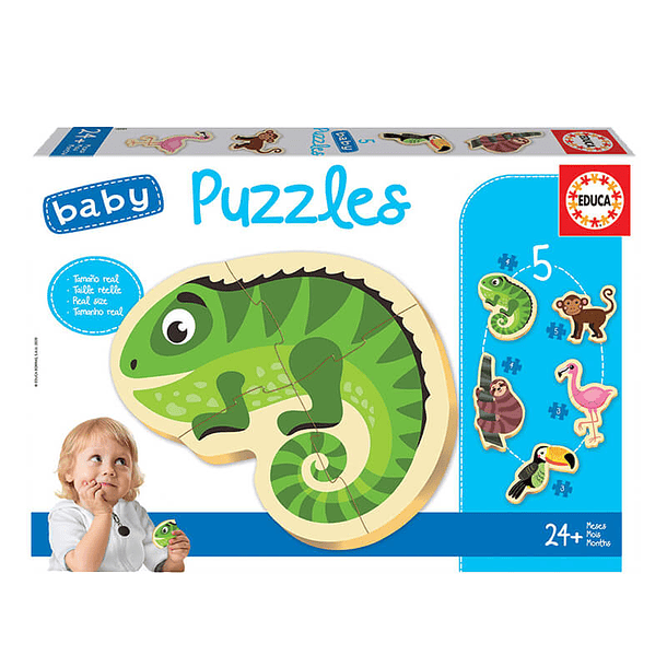 Puzzle Baby Animales Tropicales (+24 meses) 