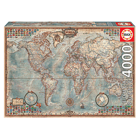 Puzzle 4000 Piezas Mapa Mundo Politico