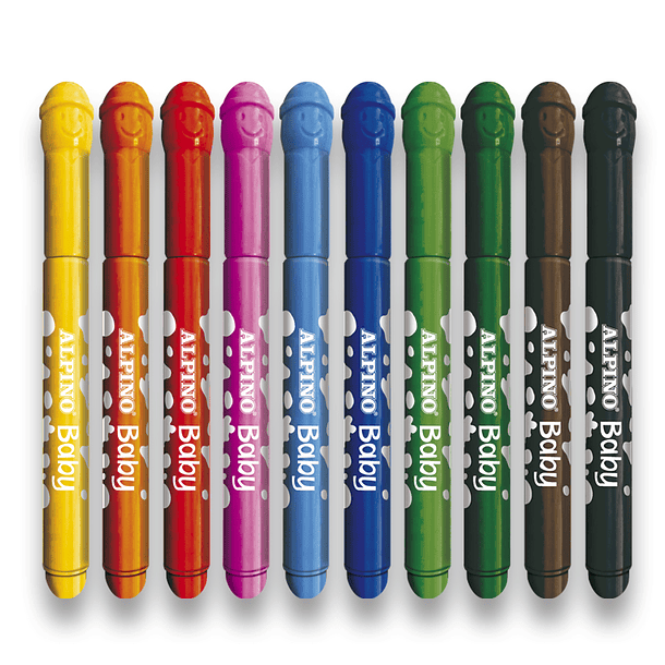 Estuche 10 Rotuladores de colores para Bebés  2