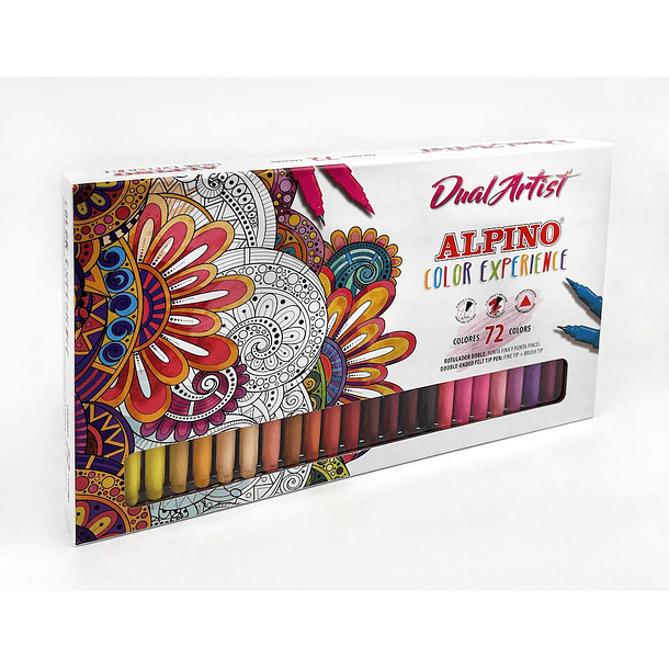 Alpino Color Experience 72 Rotuladores Dual Artist  1