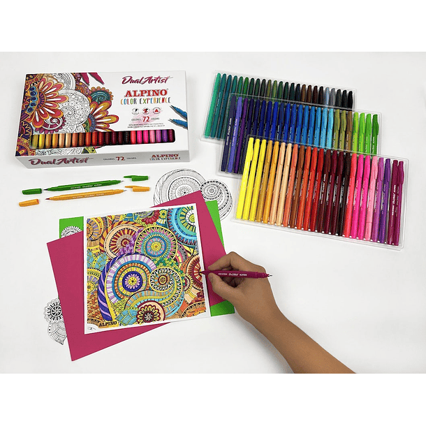 Alpino Color Experience 72 Rotuladores Dual Artist  3