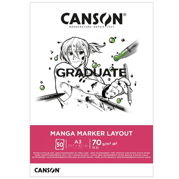 Pad Graduate Manga Marker Layaout 70g 50 Hj  2